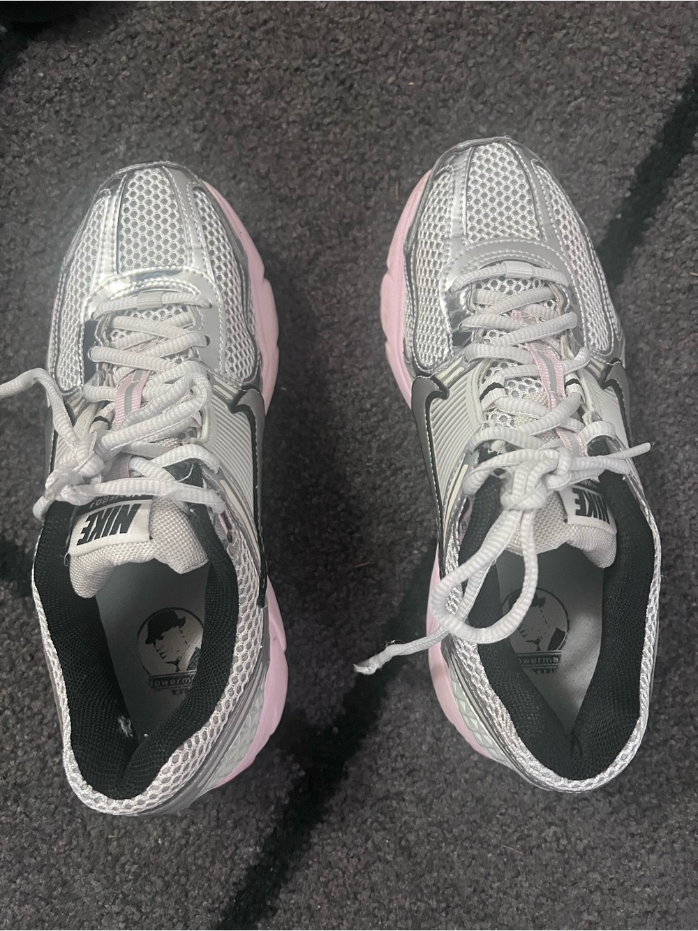 Nike Women's Silver & Pink Running Sneakers